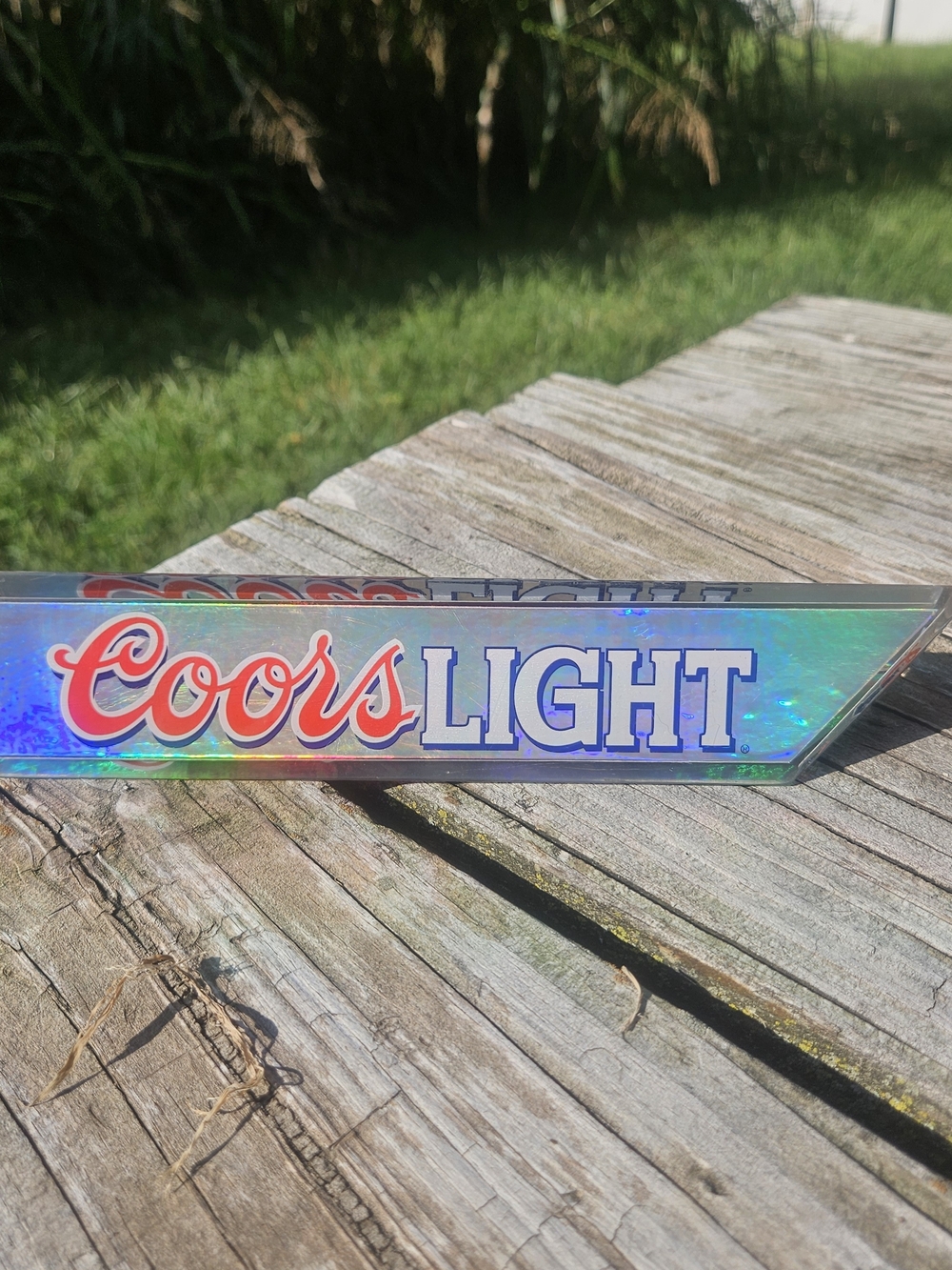 Coors Light Iridescent Beer Tao Handle - Holographic Logo